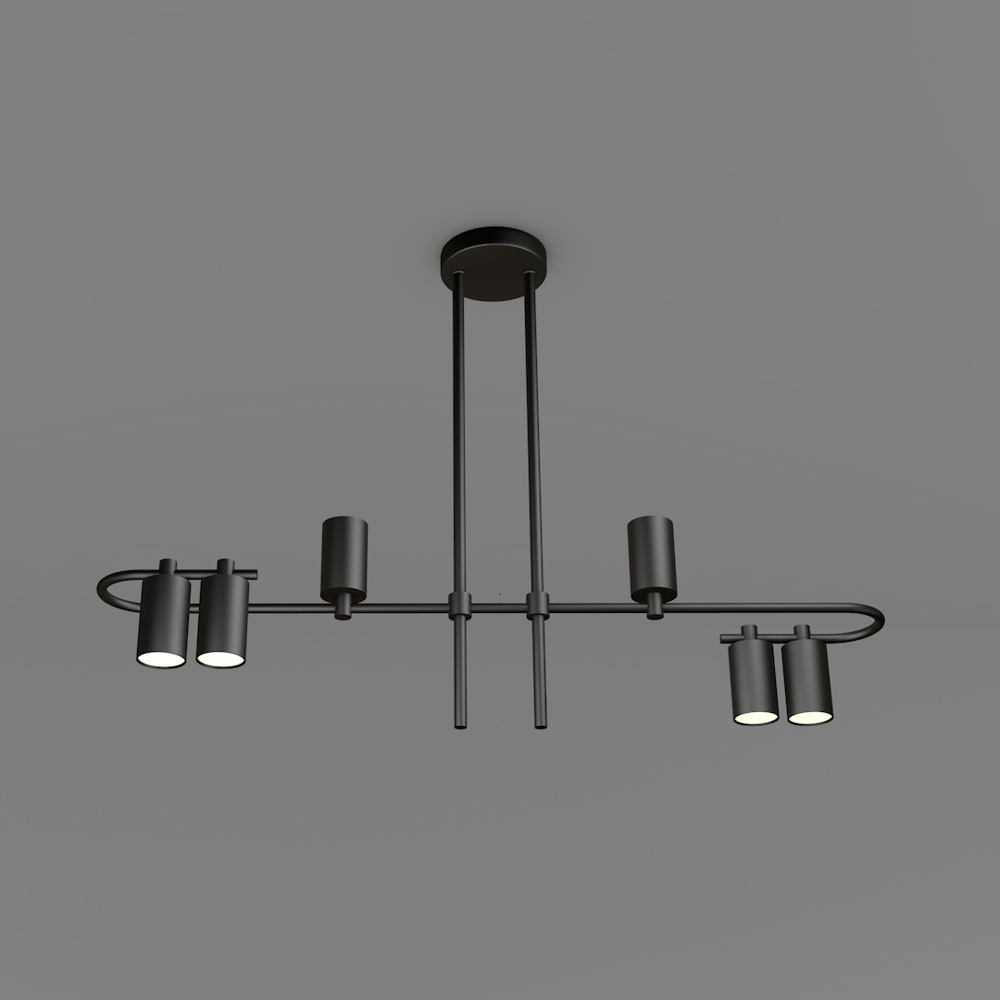 Avonni, 3D-2506-30 Siyah Ledli Tasarım Avize