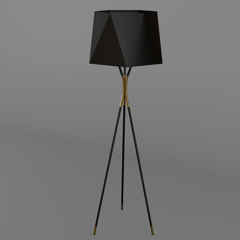Avonni, 3D-2506-40 Gold Detay Tasarım Lambader