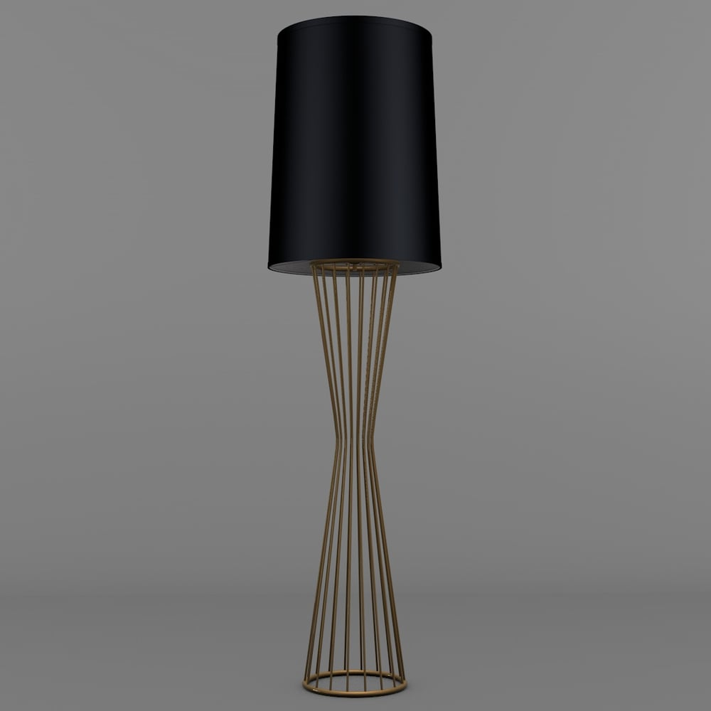 Avonni, 3D-9073-BSA Siyah Şapkalı Eskitme Lambader