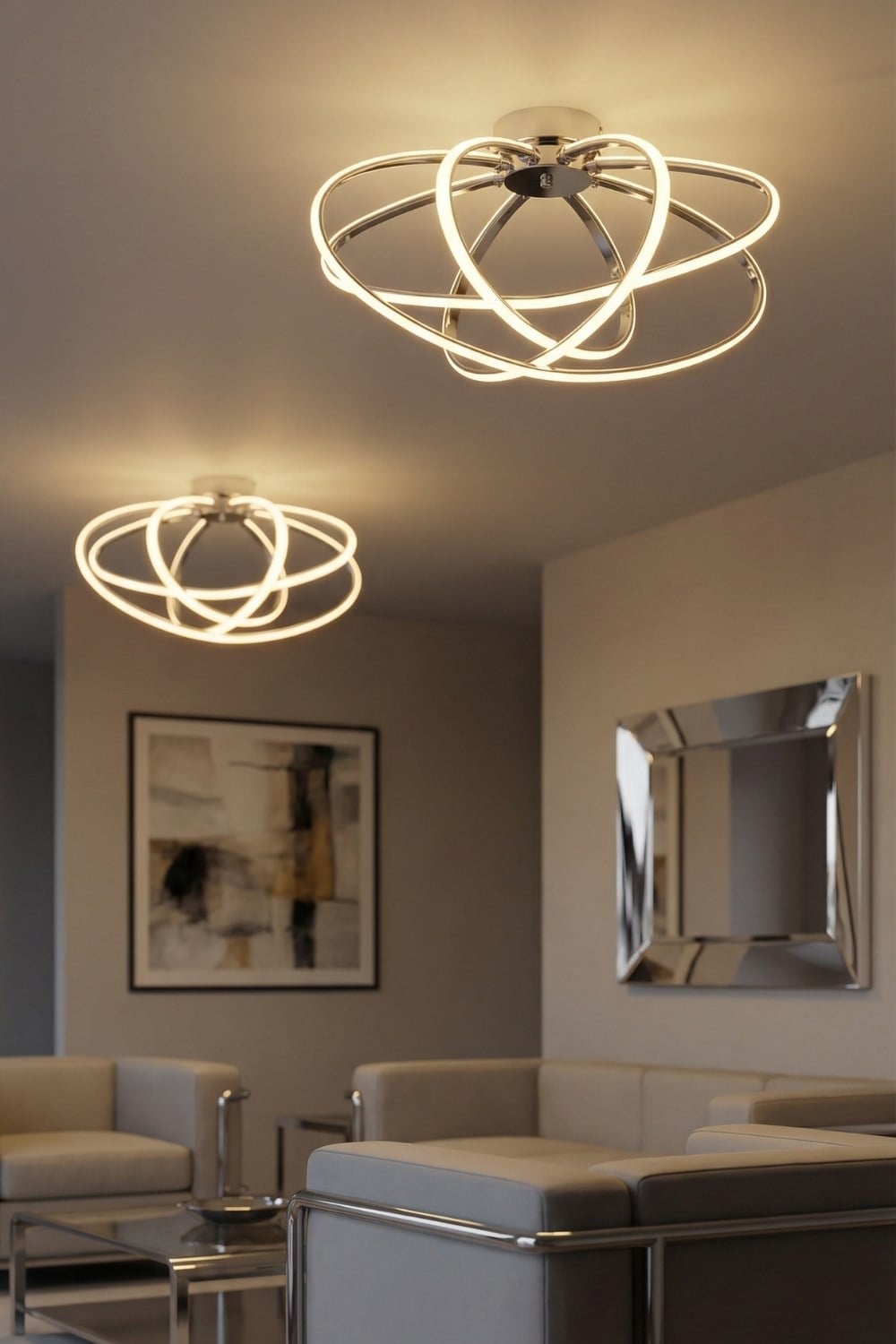 Avonni, 4357 Ailesi Krom Plafonyer Avize