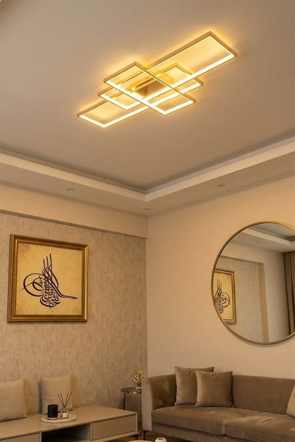 Avonni, 5294 Ailesi Sarı Plafonyer Avize