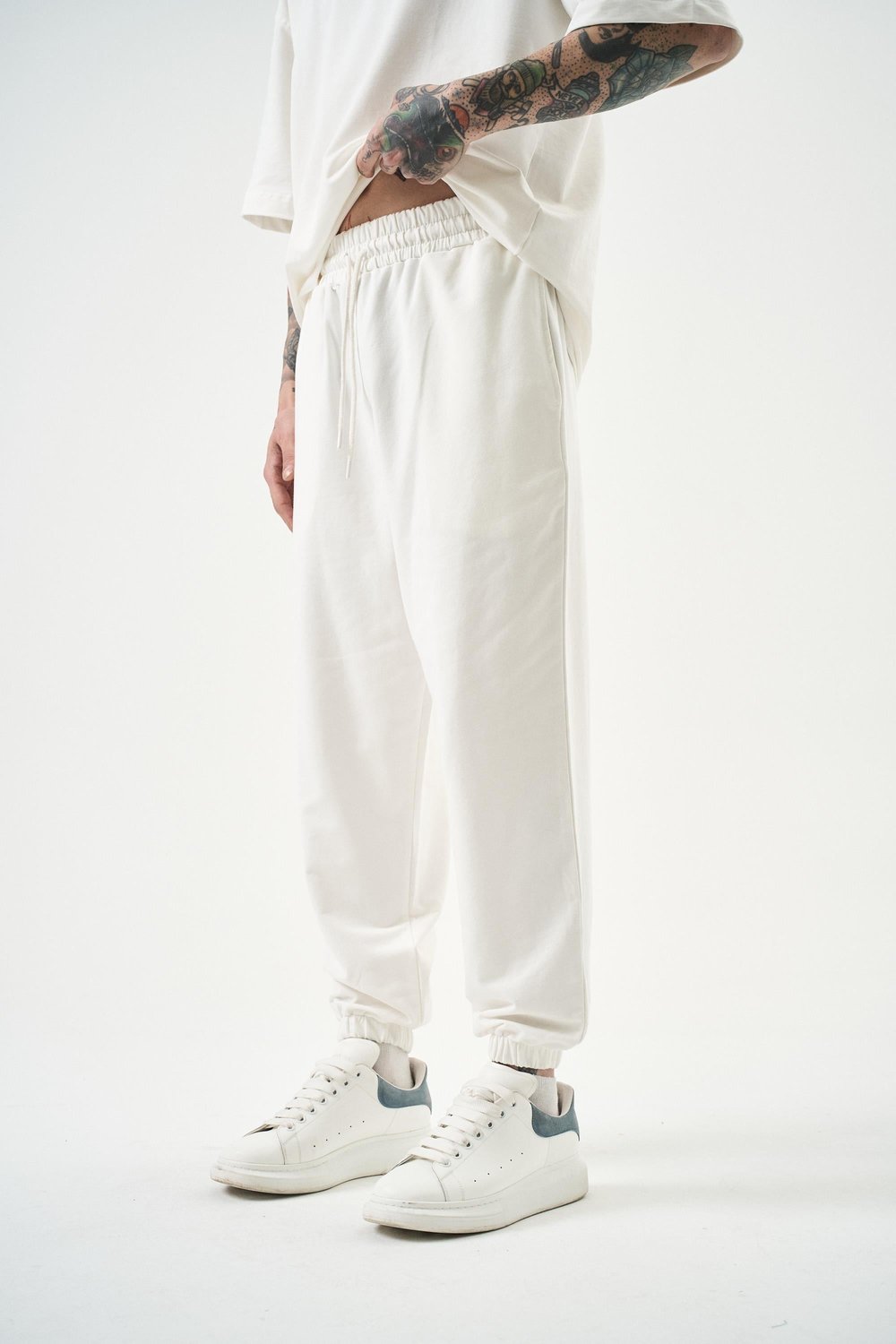 Erkek Basic Jogger Eşofman Altı Ekru