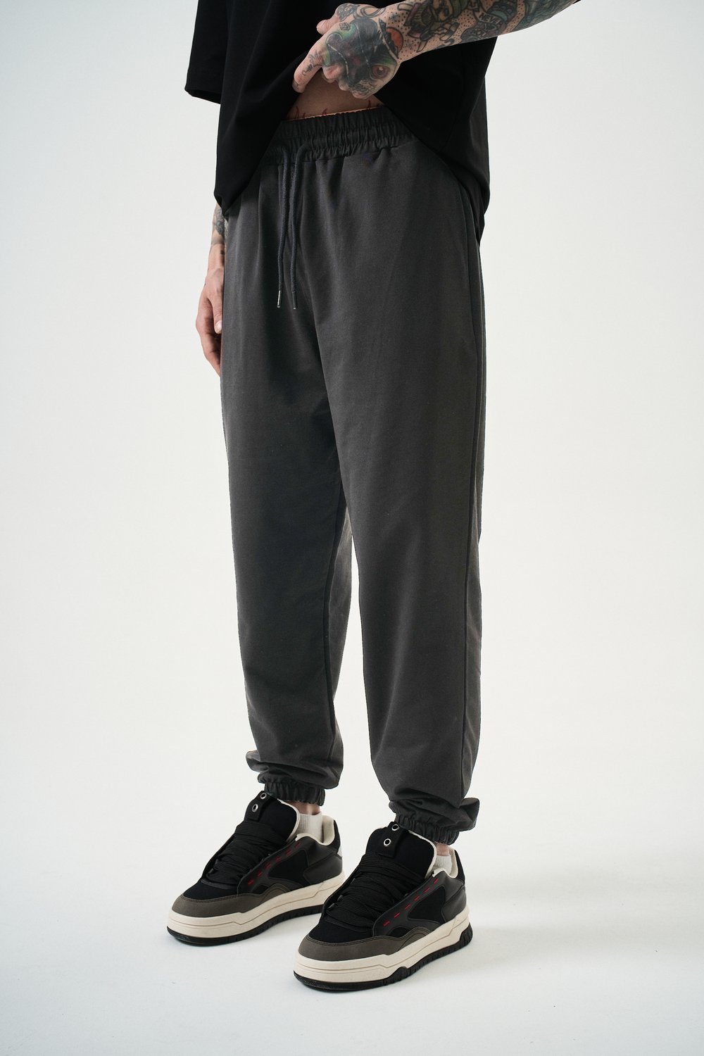 Erkek Basic Jogger Eşofman Altı Füme
