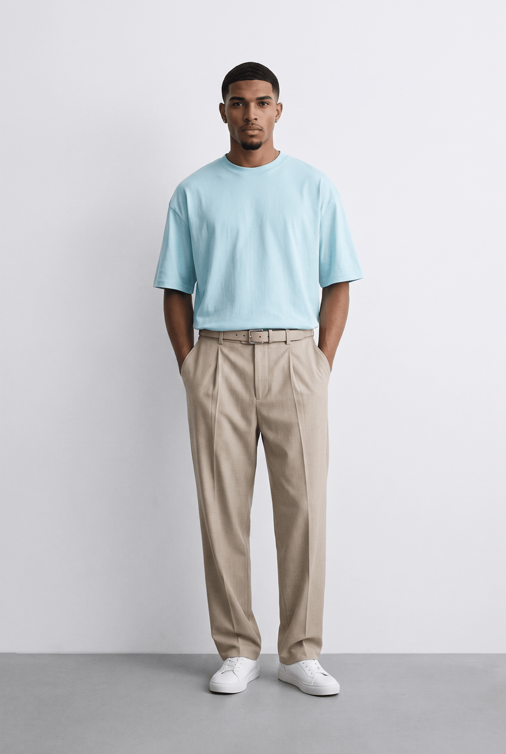 Erkek Basic Oversize T-Shirt 5li Set
