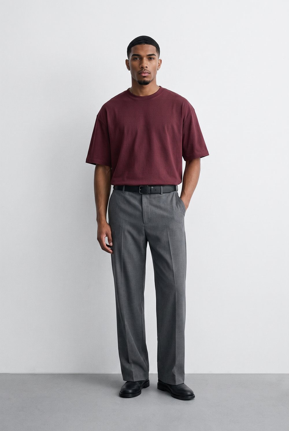 Erkek Basic Oversize T-Shirt 5li Set