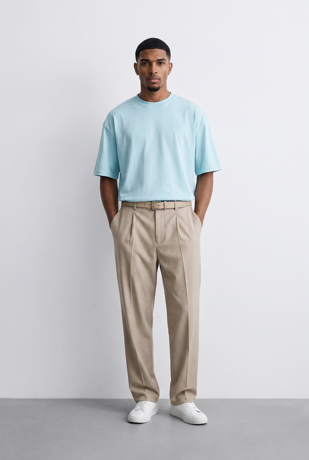 Erkek Basic Oversize T-Shirt 5li Set