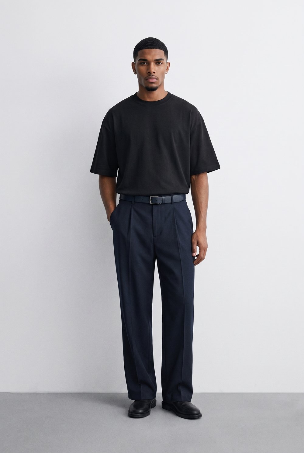 Erkek Basic Oversize T-Shirt 5li Set