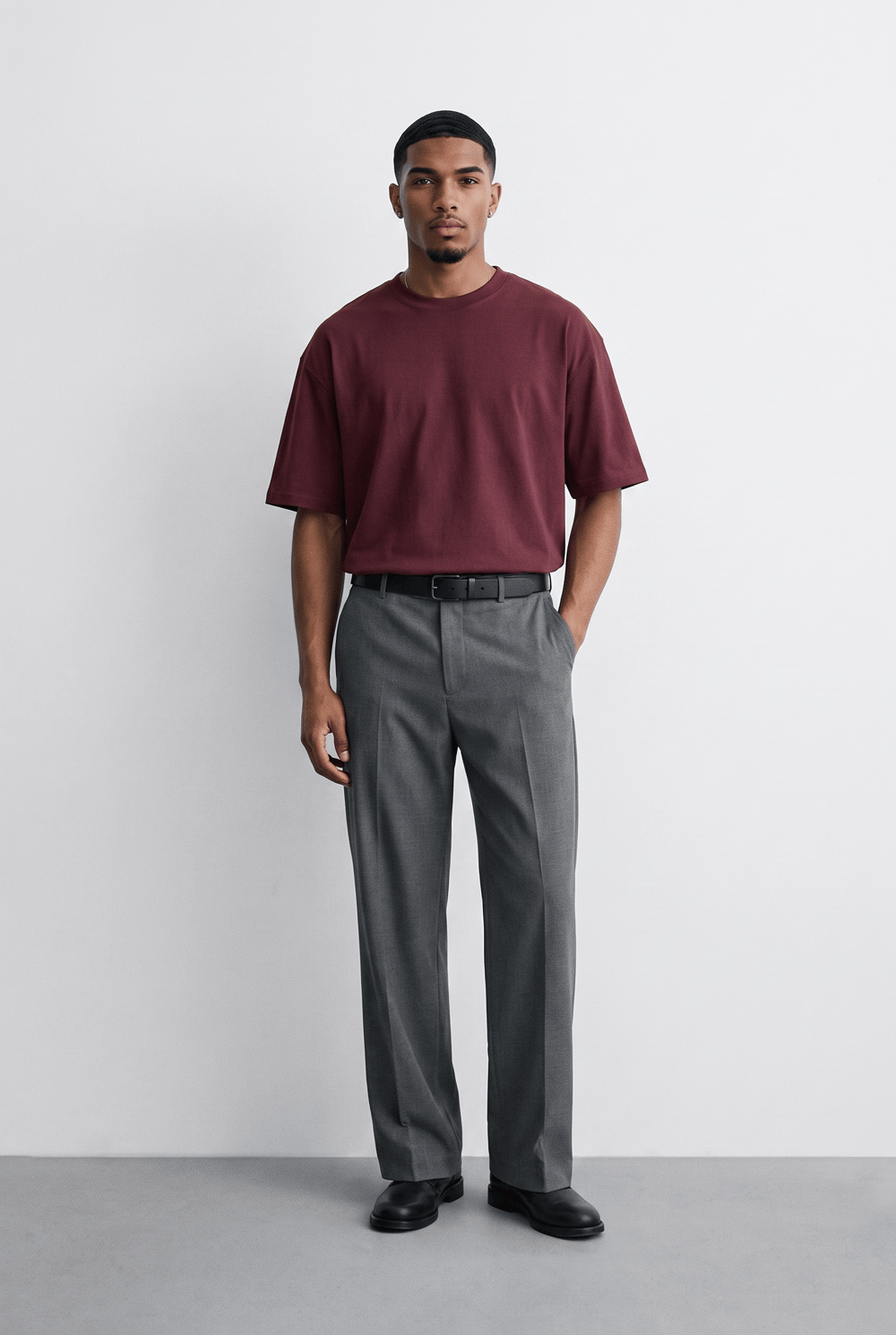 Erkek Basic Oversize T-Shirt 5li Set