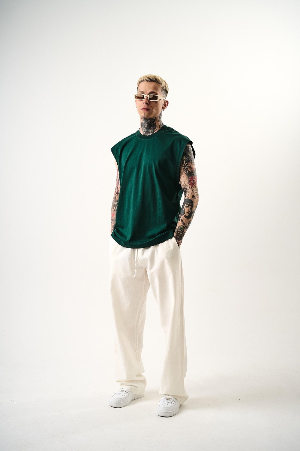 Erkek Basic Tank Top Atlet Nefti