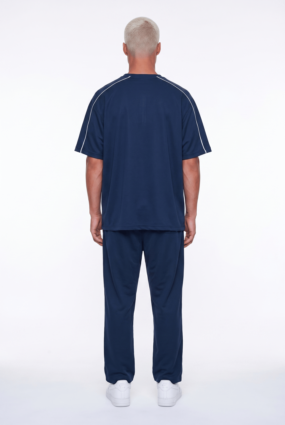 Erkek Court Baskılı Regular Fit Eşofman Takımı Lacivert