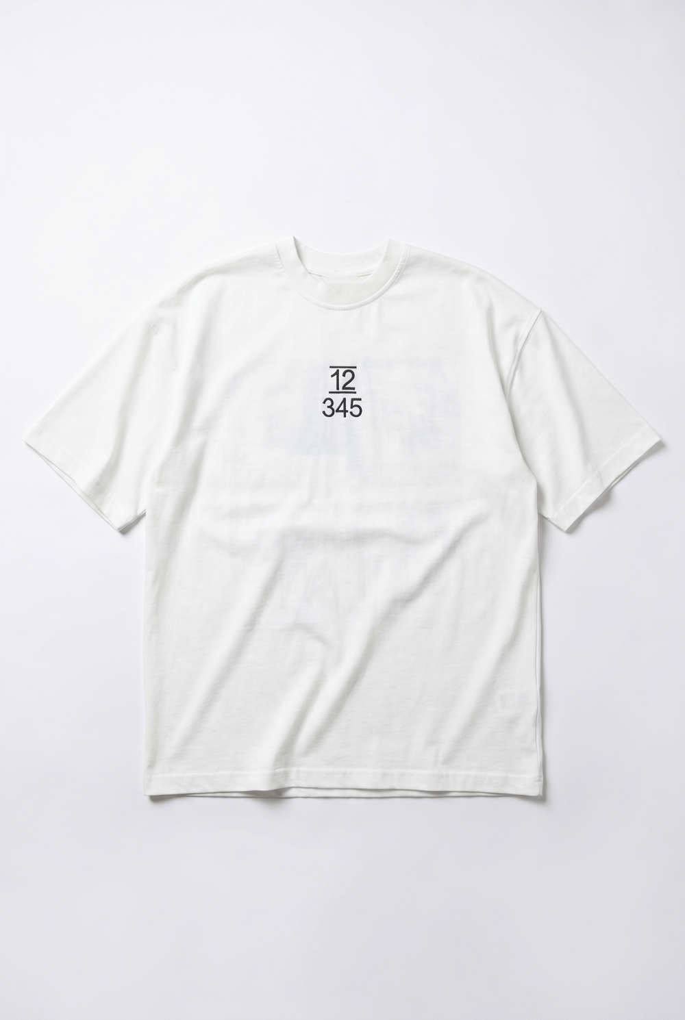 Erkek Nakışlı Oversize T-Shirt Ekru