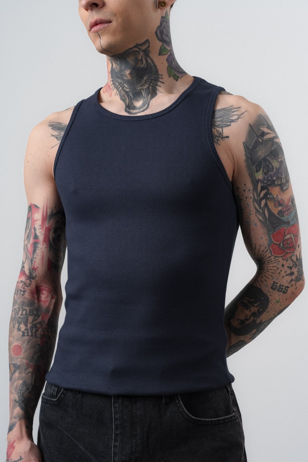 Erkek Tank Top Atlet Lacivert
