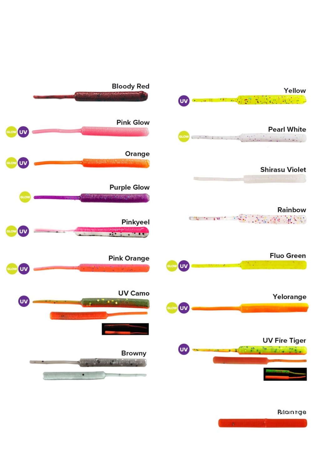 FUJIN BABY WORM RAİNBOW GLITTER