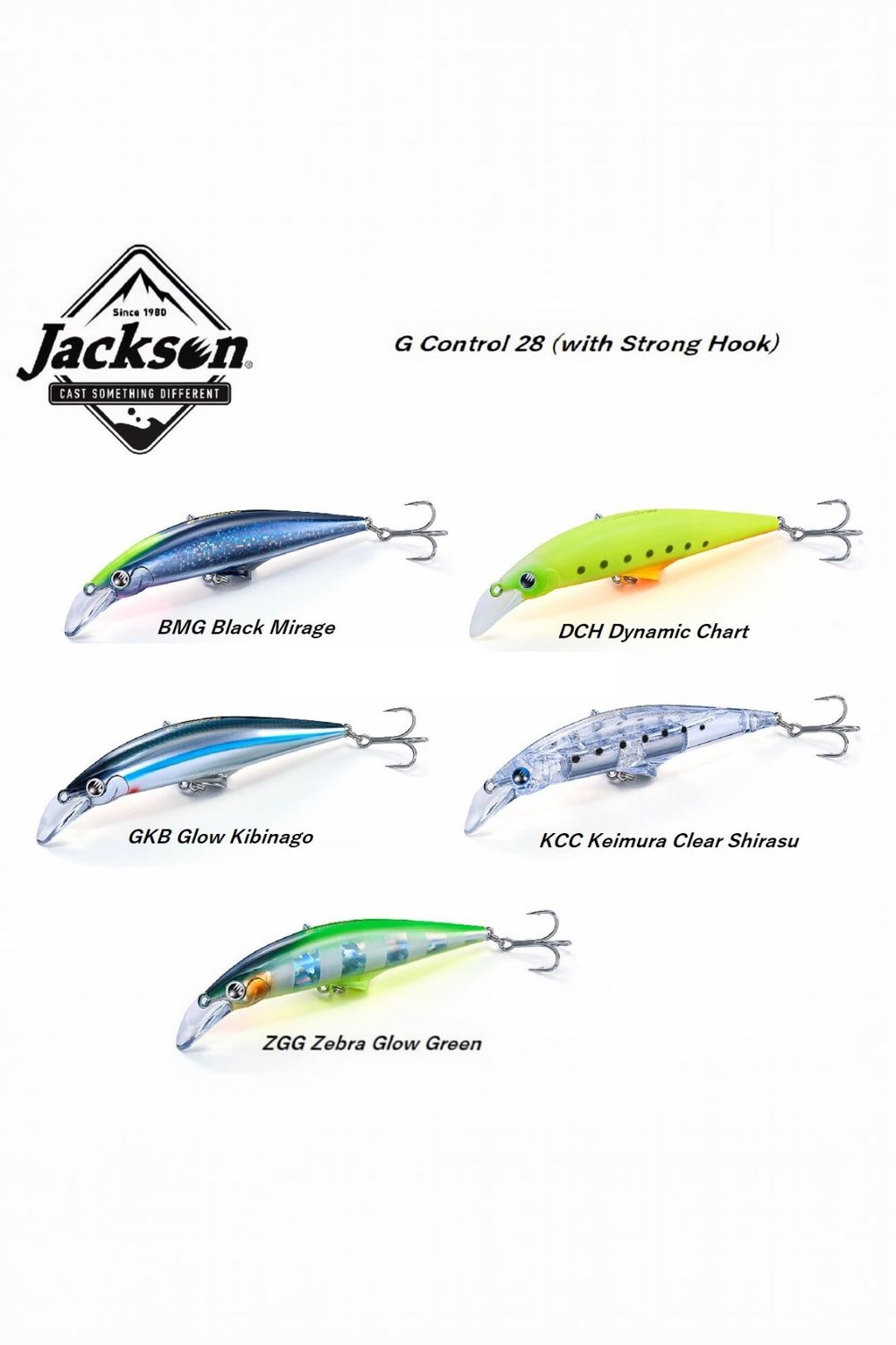 Jackson G Control 28 gr 93 mm (DCH) (Strong Hook)Sinking Maket Balık