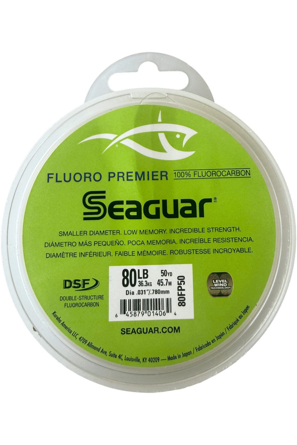 SEAGUAR FLUORO PREMIER CARBON 0.78mm 36.3KG 45.7m 80LB