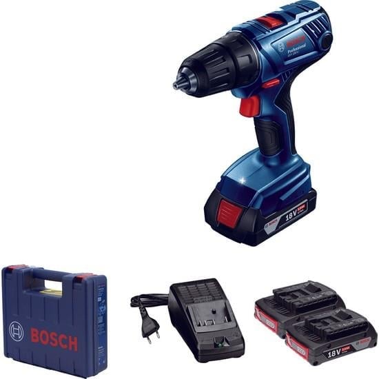 Bosch Professional GSR 180-LI  18 Volt  2,0 Ah  Çift Akülü/ Delme ve Vidalama Makinası-06019F8109