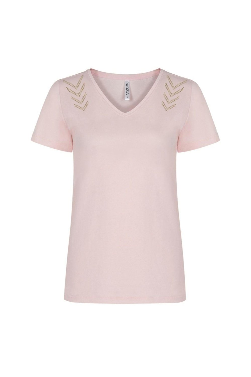 Baskılı V Yaka T-shirt