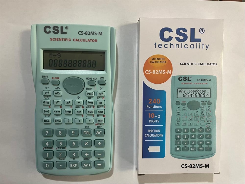 CSL CS-82MS-M Mavi Fonksiyonel Hesap Makinesi