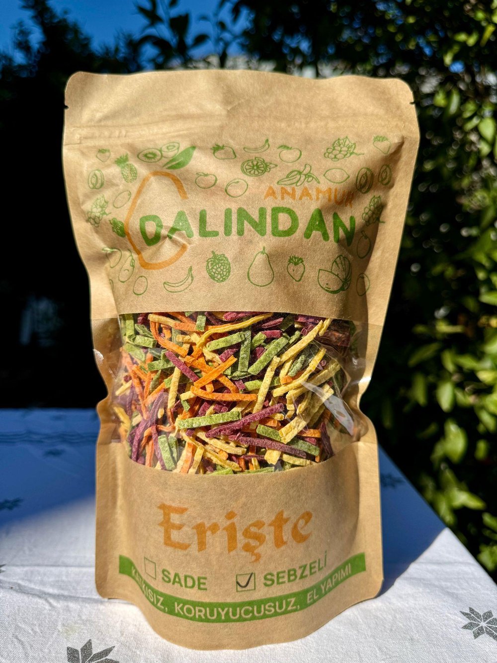 Sebzeli Karışık Ev Yapımı Erişte (1 KG )