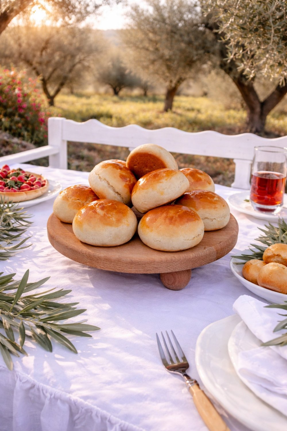Kayın Ağacı Risus Top Ayaklı 25 Cm Ayaklı Yuvarlak Sunumluk | Pasta, Kek ve Kahvaltı Servis Tabağı