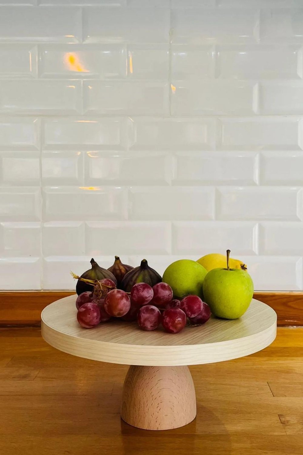 Mdf Tabaklı Kayın Lucca 25/10 Cm Yuvarlak Pasta Sunum Servis Tabağı