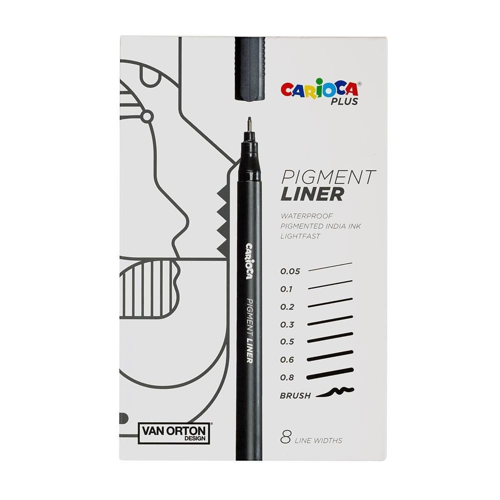 Carioca Plus Pigmet 8'li Fineliner & Çizim Kalem Seti