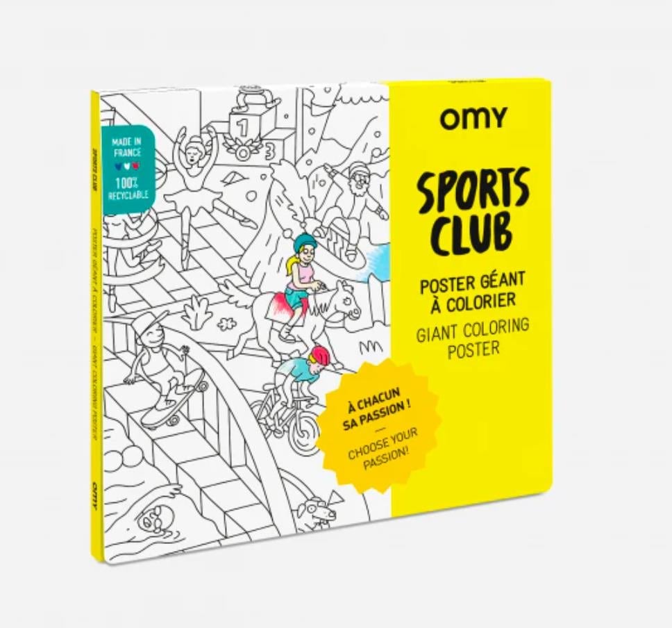 OMY Coloring Poster - Sports Club