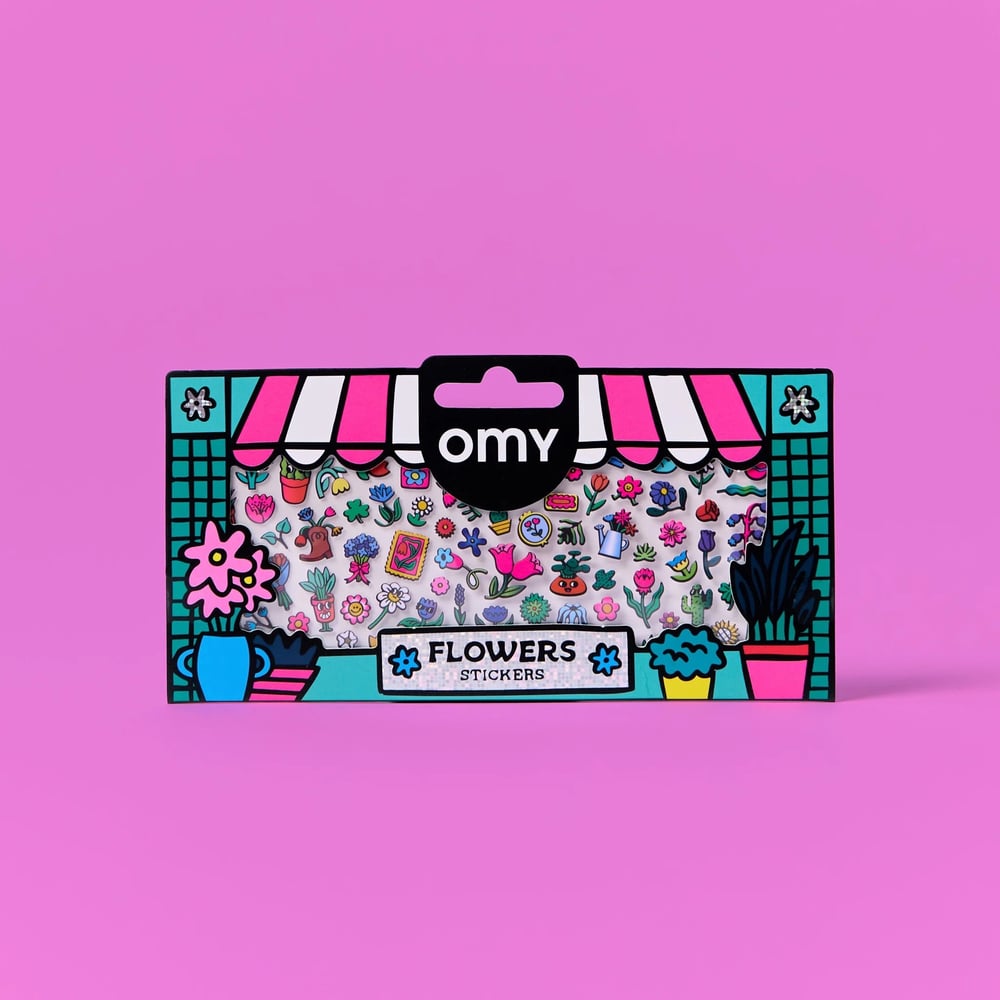OMY Fabulous Vinil Çıkartmalar - Flower Shop