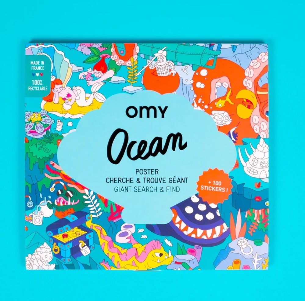 OMY Sticker Poster - Ocean