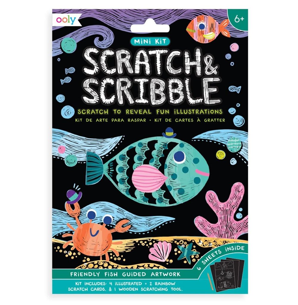 Ooly Mini Scratch & Scribble - Friendly Fish