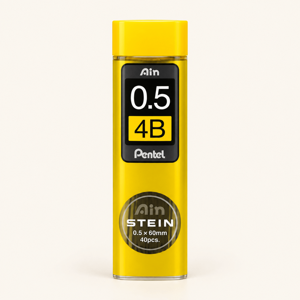 Pentel Ain Stein 0.5 mm 4B 40'lı Versatil Kalem Ucu 