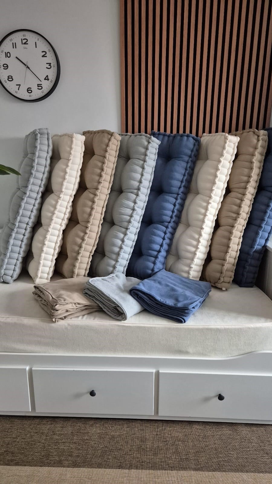 El İşçilikli Soft Kumaş Divan Seti
