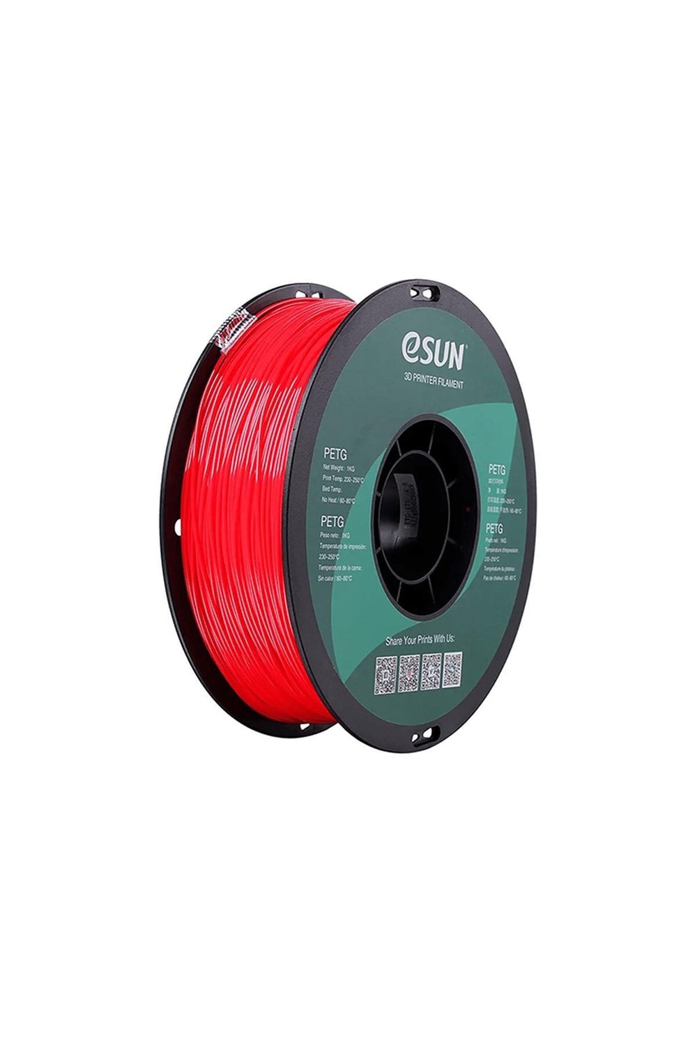 Esun PETG Filament Düz Kırmızı