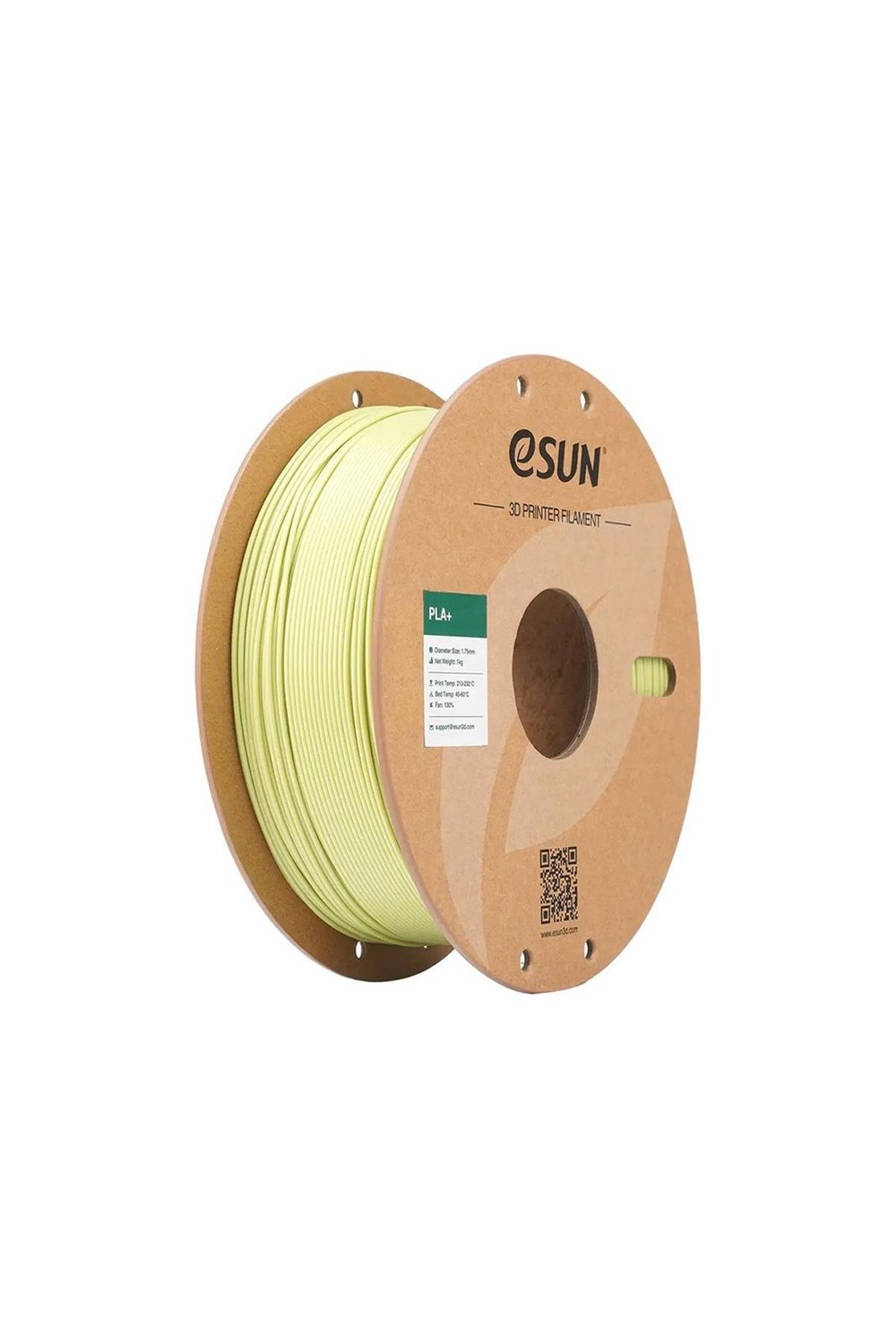 Esun PLA+ Filament Mustard Green