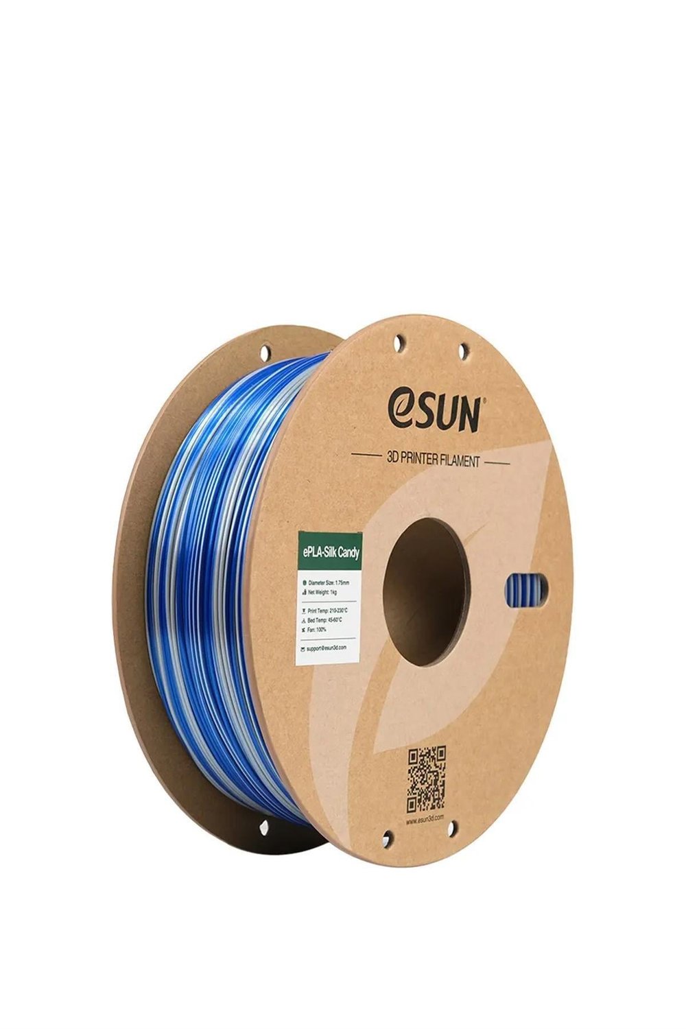 Esun PLA-Silk Candy Filament Silver-Blue