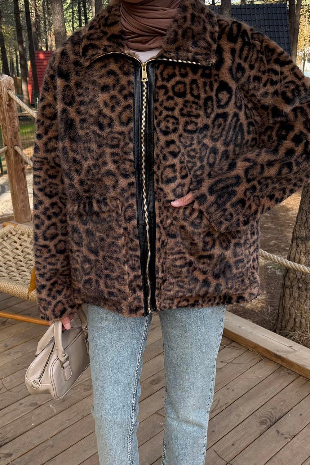 Leopar Desen Mont Camel