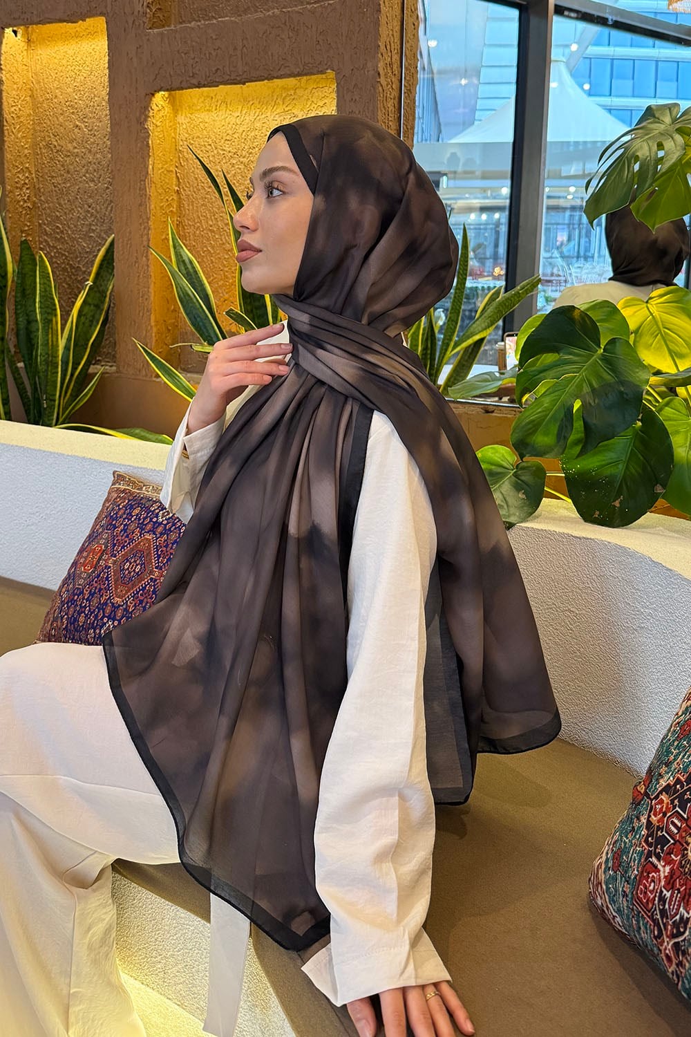 Batik Desen Soft Şal Soft Yeşil