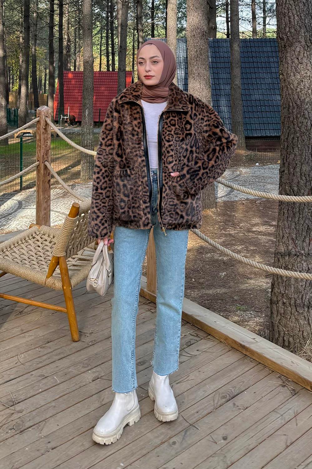 Leopar Desen Mont Camel