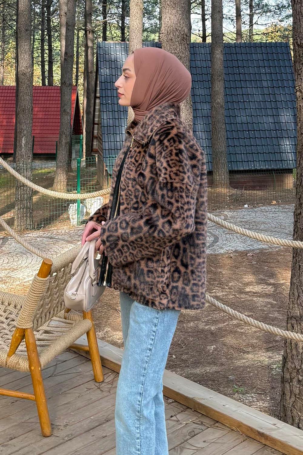 Leopar Desen Mont Camel