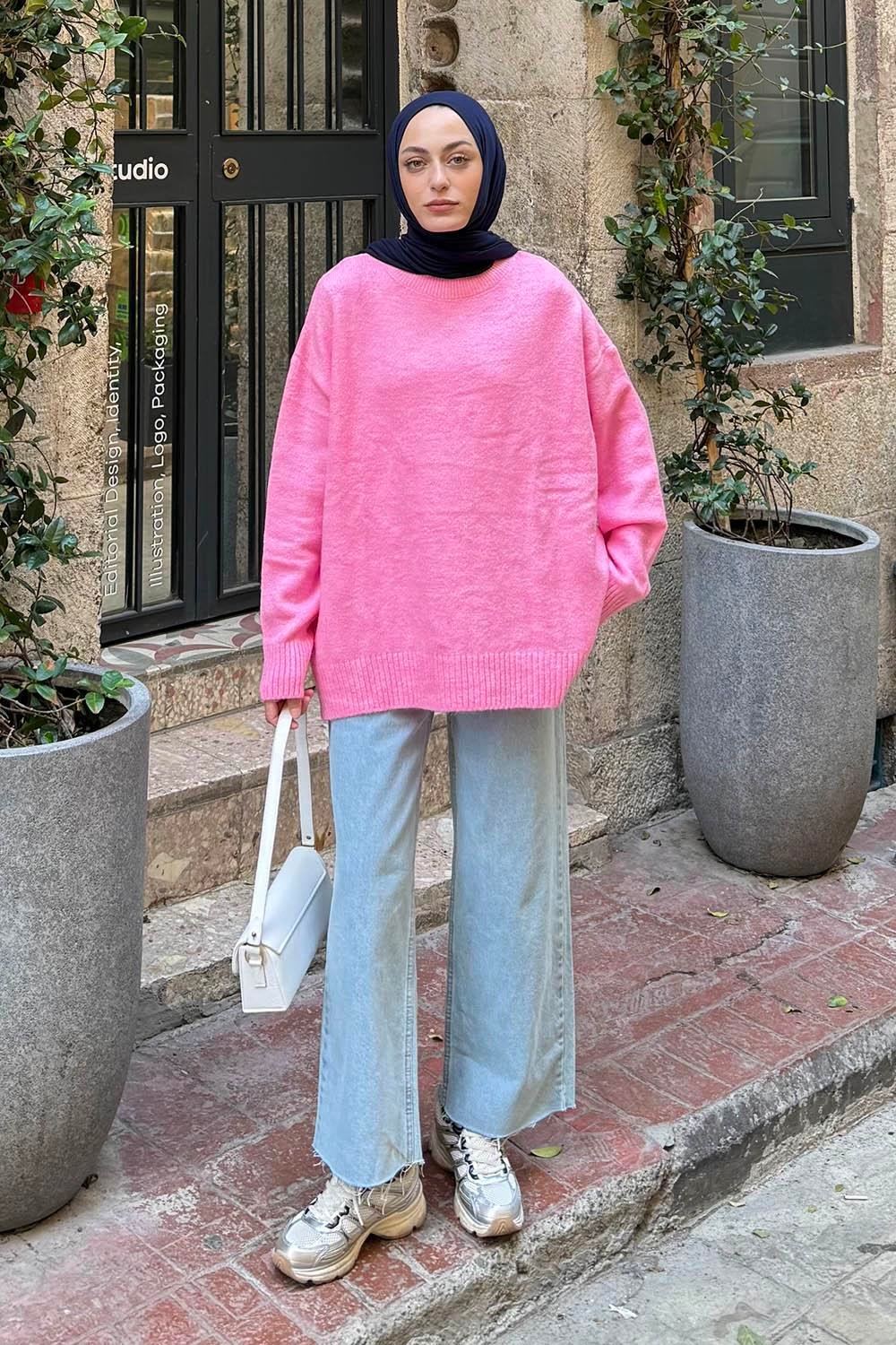 Salaş Dokulu Kazak Pembe