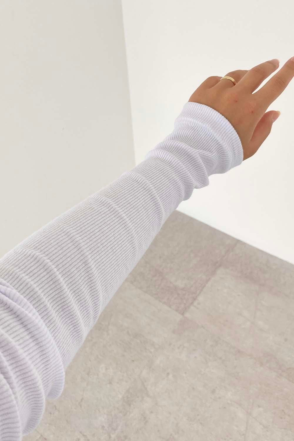 Balıkçı Yaka Fitilli Body Beyaz
