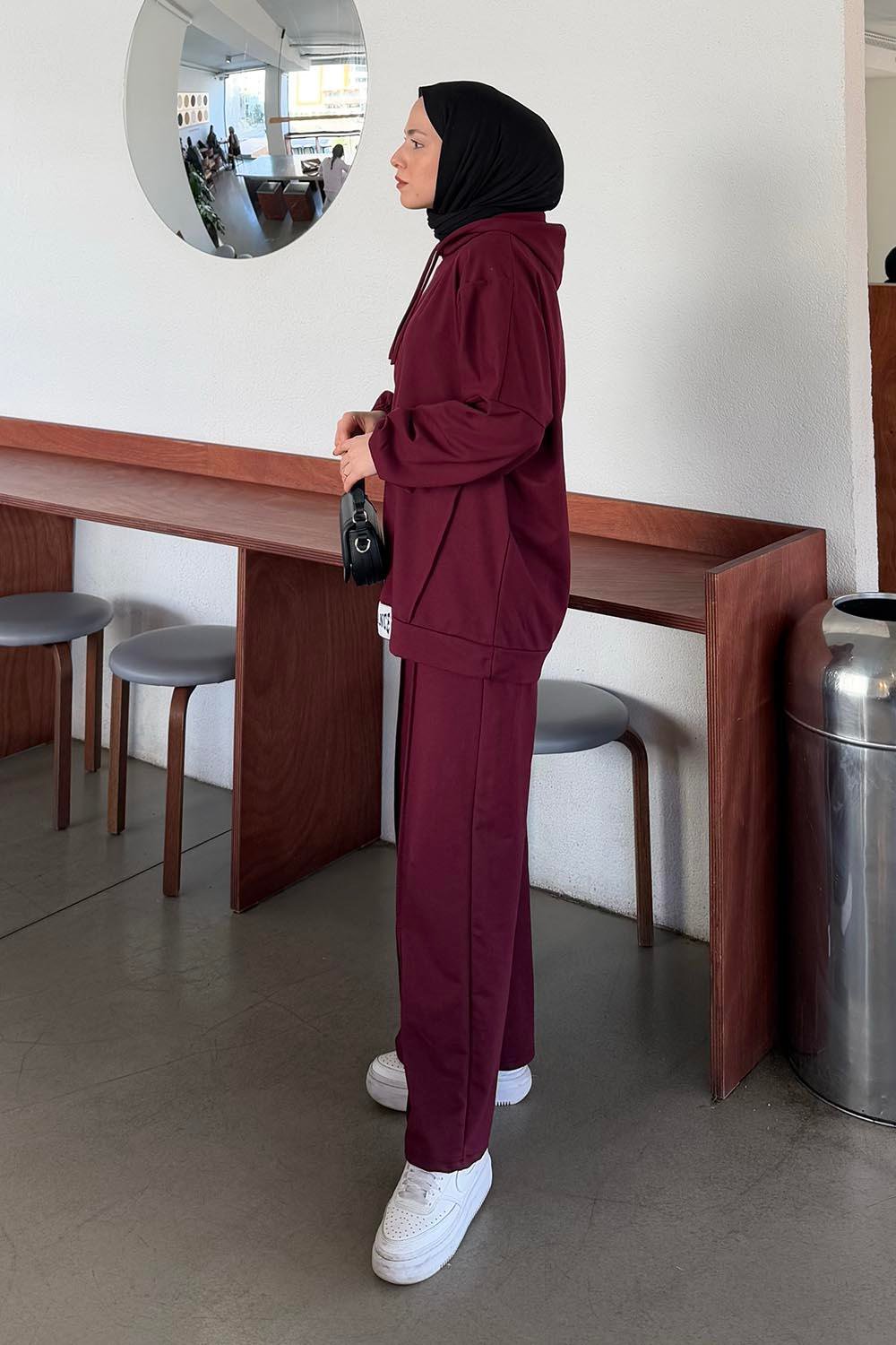 Balance Armalı Çımalı Ikili Takım Bordo