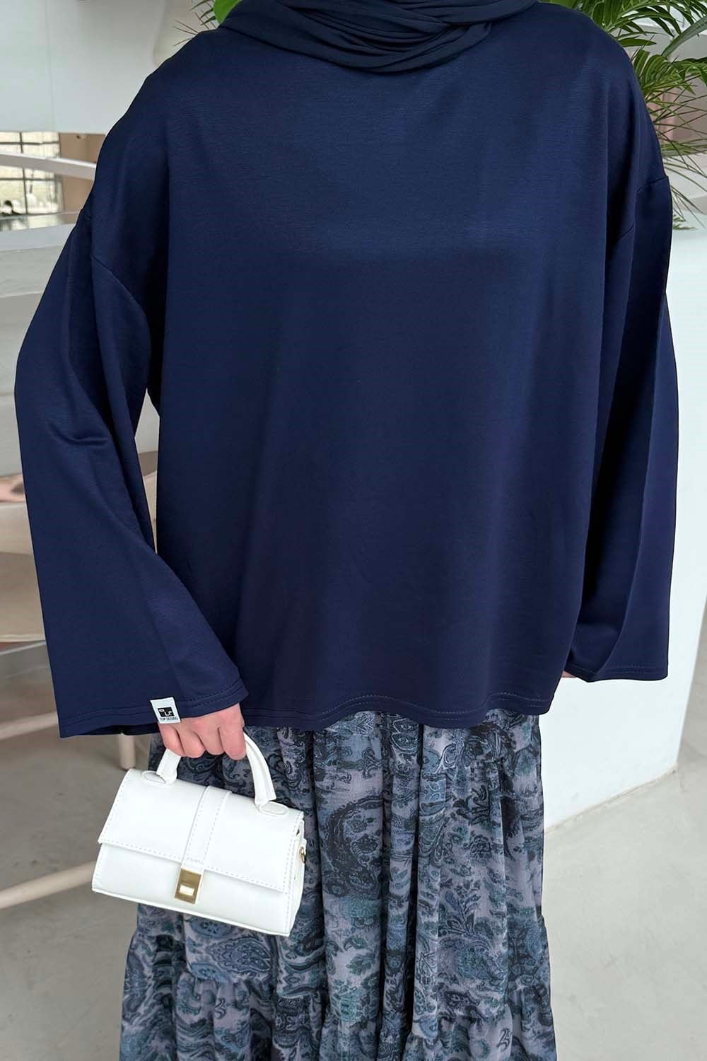 Kol Armalı Sweatshirt Lacivert