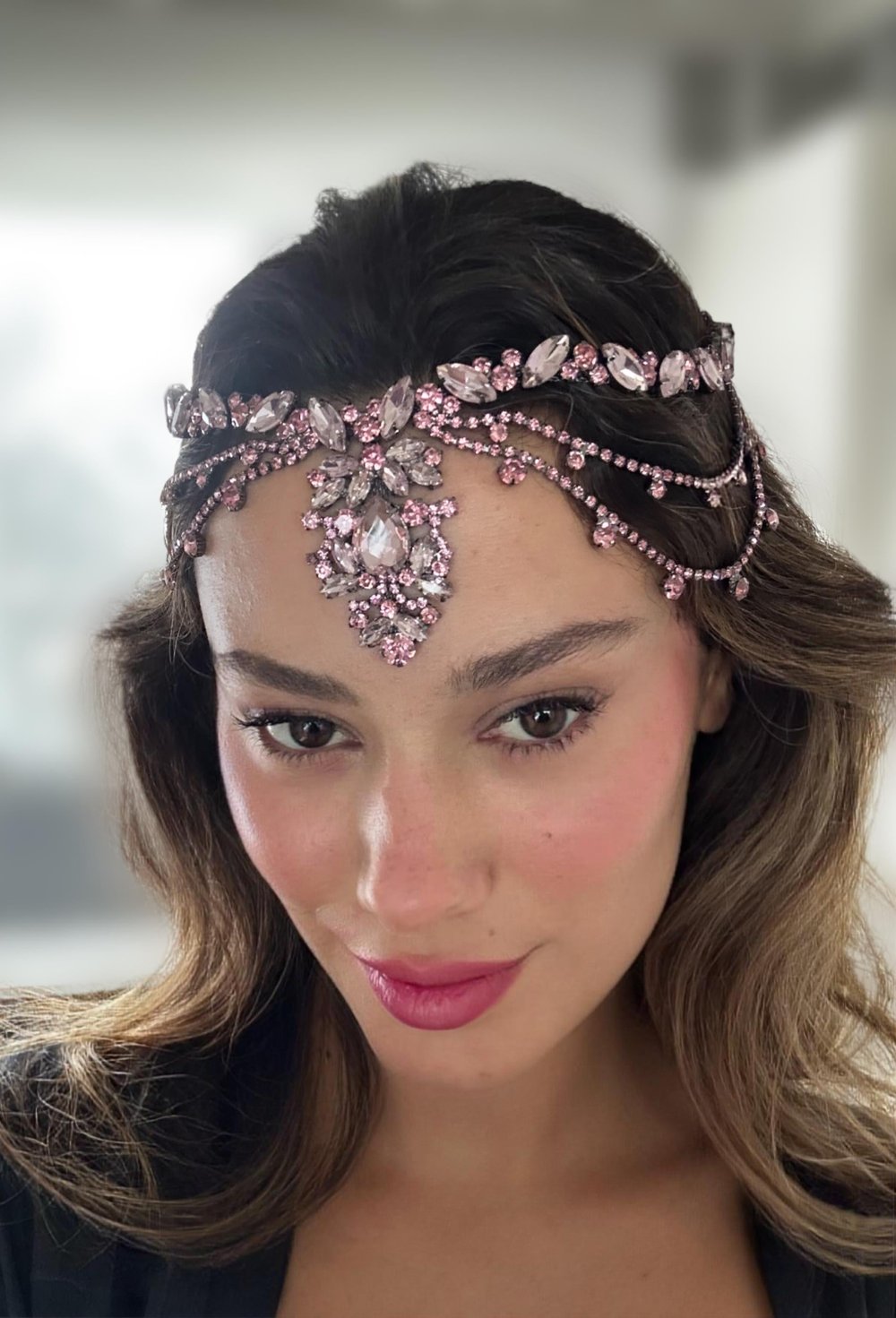 Henna Model Pembe Alınlık 