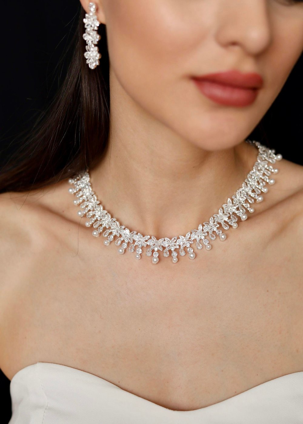 İnci Sevda Zirkon Set