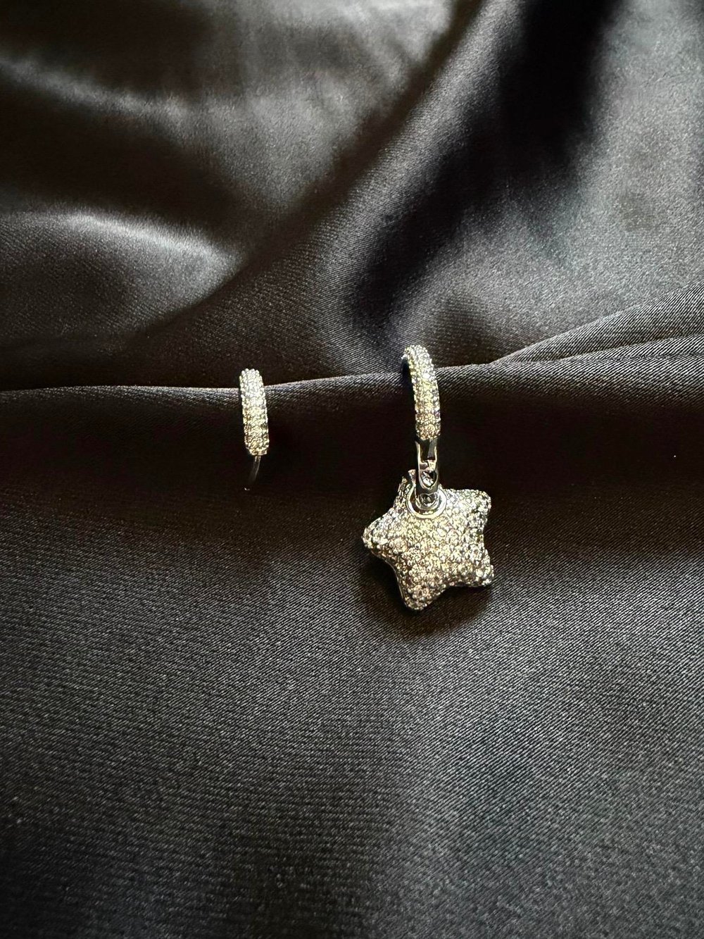 Zirkon Taşlı Star Model Küpe