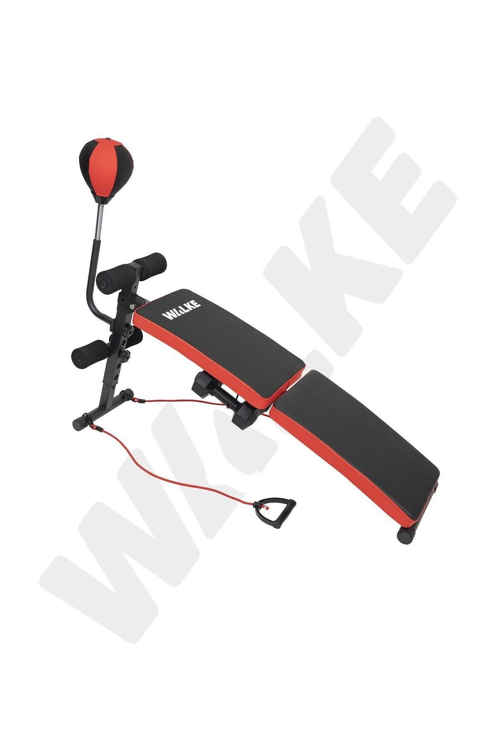 Walke Bench Fitness Ağırlık Sehpası - Katlanabilir Mekik Aleti ve Boks Topu - Tüm Vücut Egzersiz Aleti