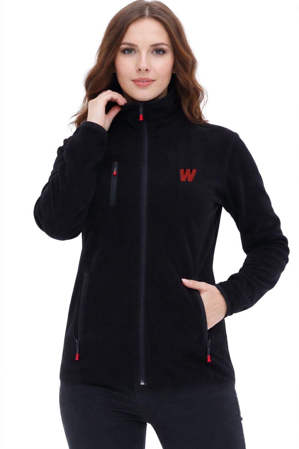 WALKE KADIN TAM FERMUAR POLAR BEDEN-S
