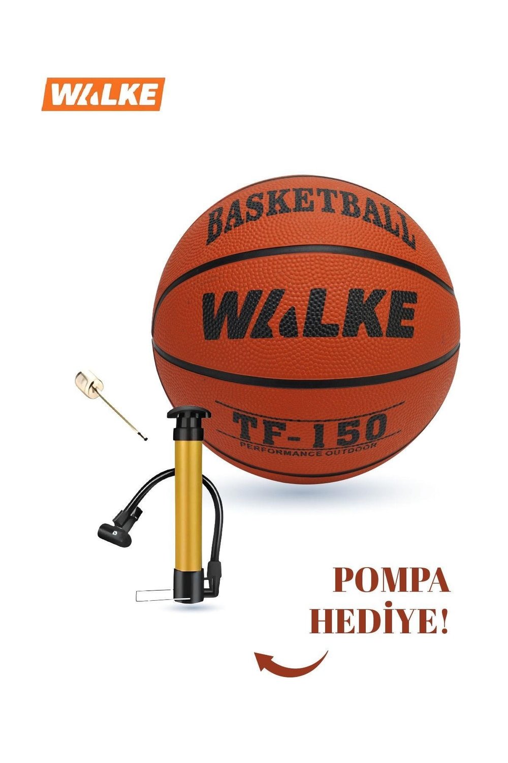 Walke Premium 7 Numara Basketbol Topu Pompa Hediyeli