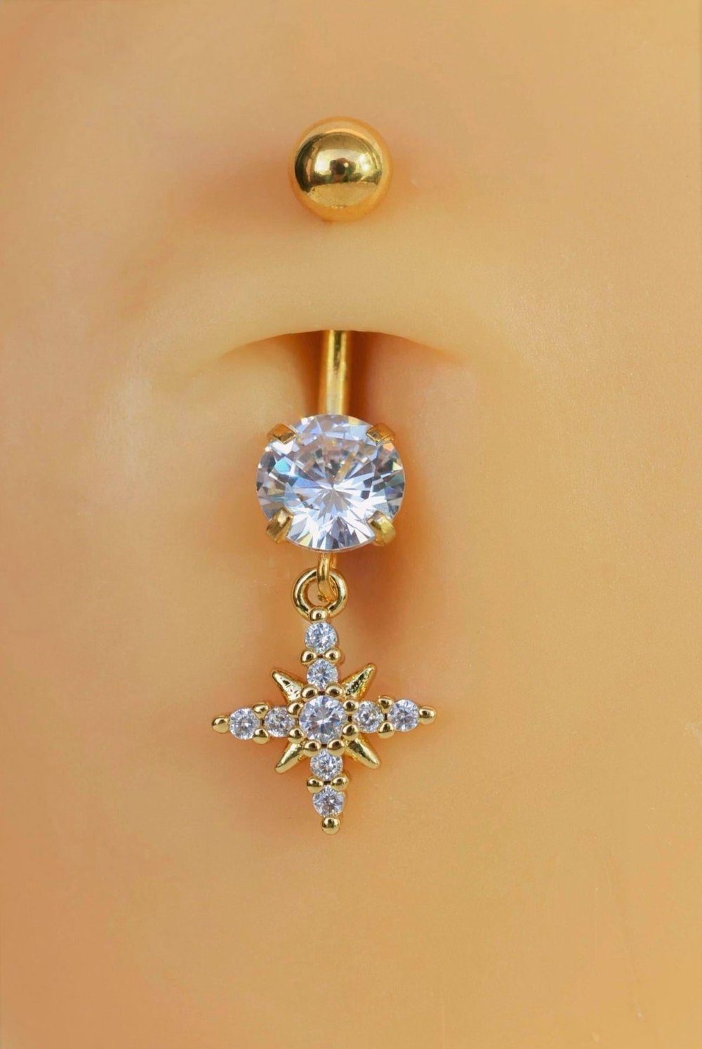 Kuzey Yıldızı Çelik Göbek Piercing